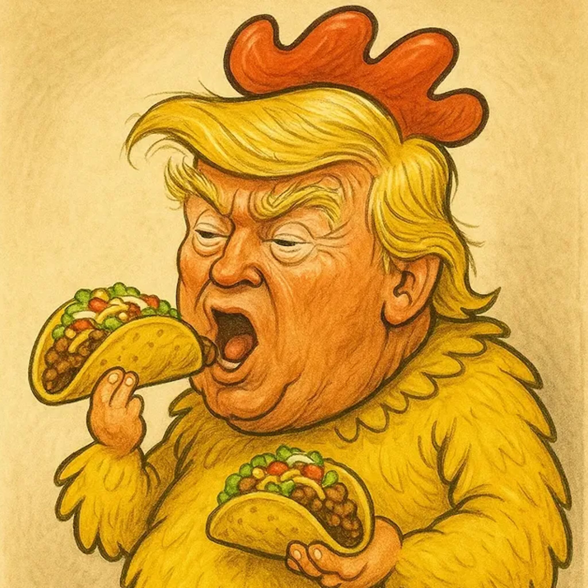 TACO Trump eating tacos